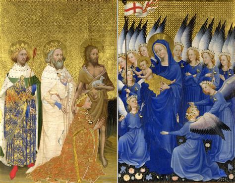 Die Wilton Diptych:  Ein Meisterwerk der spätmittelalterlichen Malerei und Symbolismus!